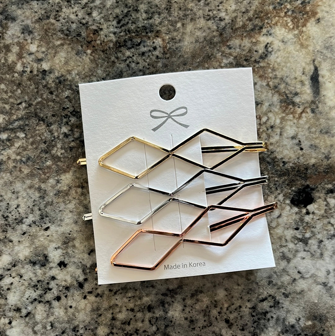 MN Metal Hair Clips-Hair Clips-The Funky Zebra Ames-The Funky Zebra Ames, Women's Fashion Boutique in Ames, Iowa