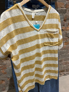 Jordyn Striped Raw Edge Top-Hayden-The Funky Zebra Ames, Women's Fashion Boutique in Ames, Iowa