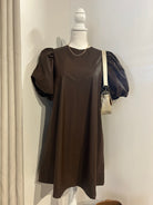 Katerina Leather Tunic Dress-Dresses-Pinch-The Funky Zebra Ames, Women's Fashion Boutique in Ames, Iowa