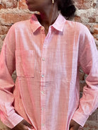 Carlee Striped Button Down-Long Sleeves-Be Cool-The Funky Zebra Ames, Women's Fashion Boutique in Ames, Iowa