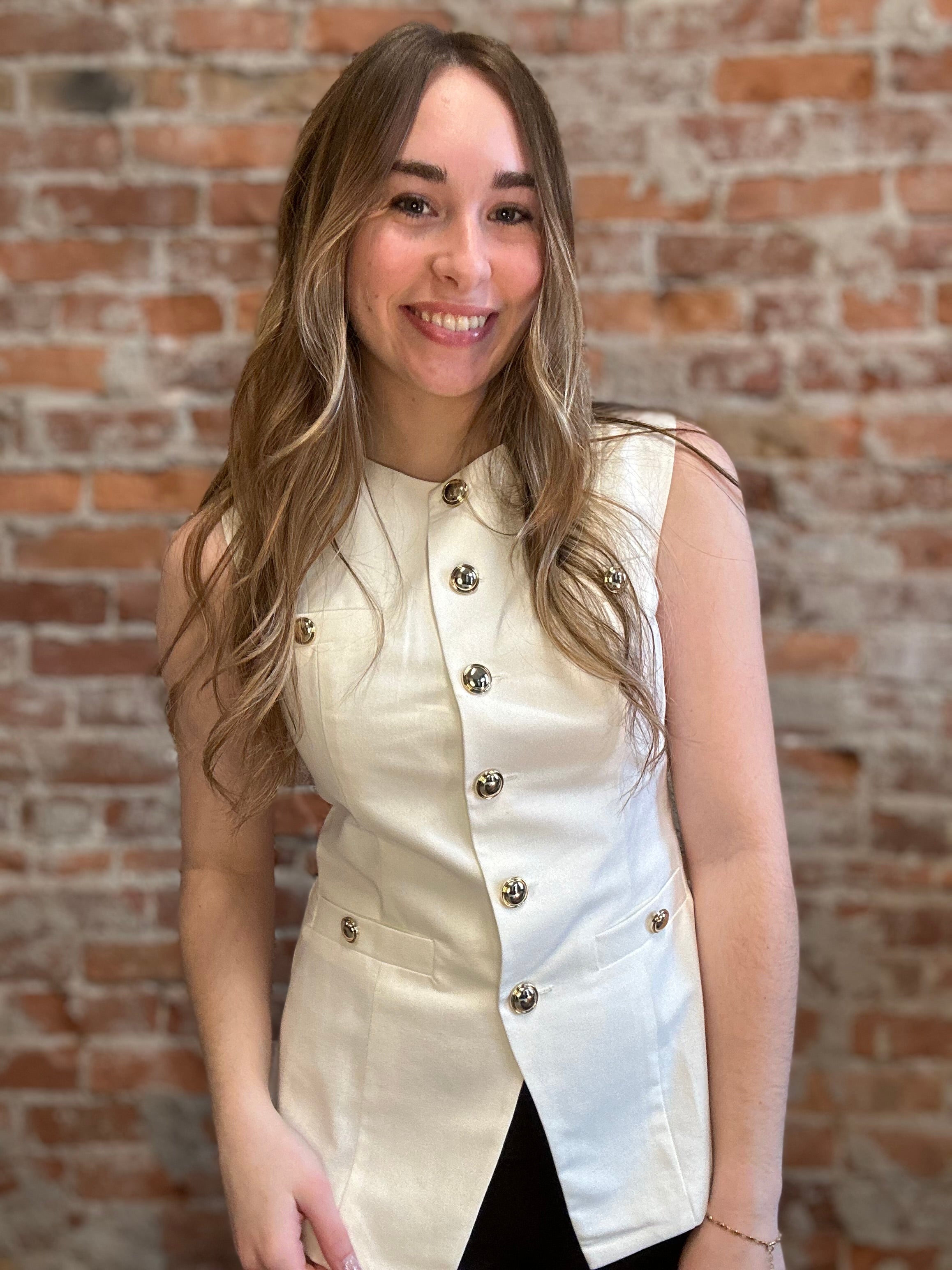 Kristina Vest-apparel-Zoe and Claire-The Funky Zebra Ames, Women's Fashion Boutique in Ames, Iowa