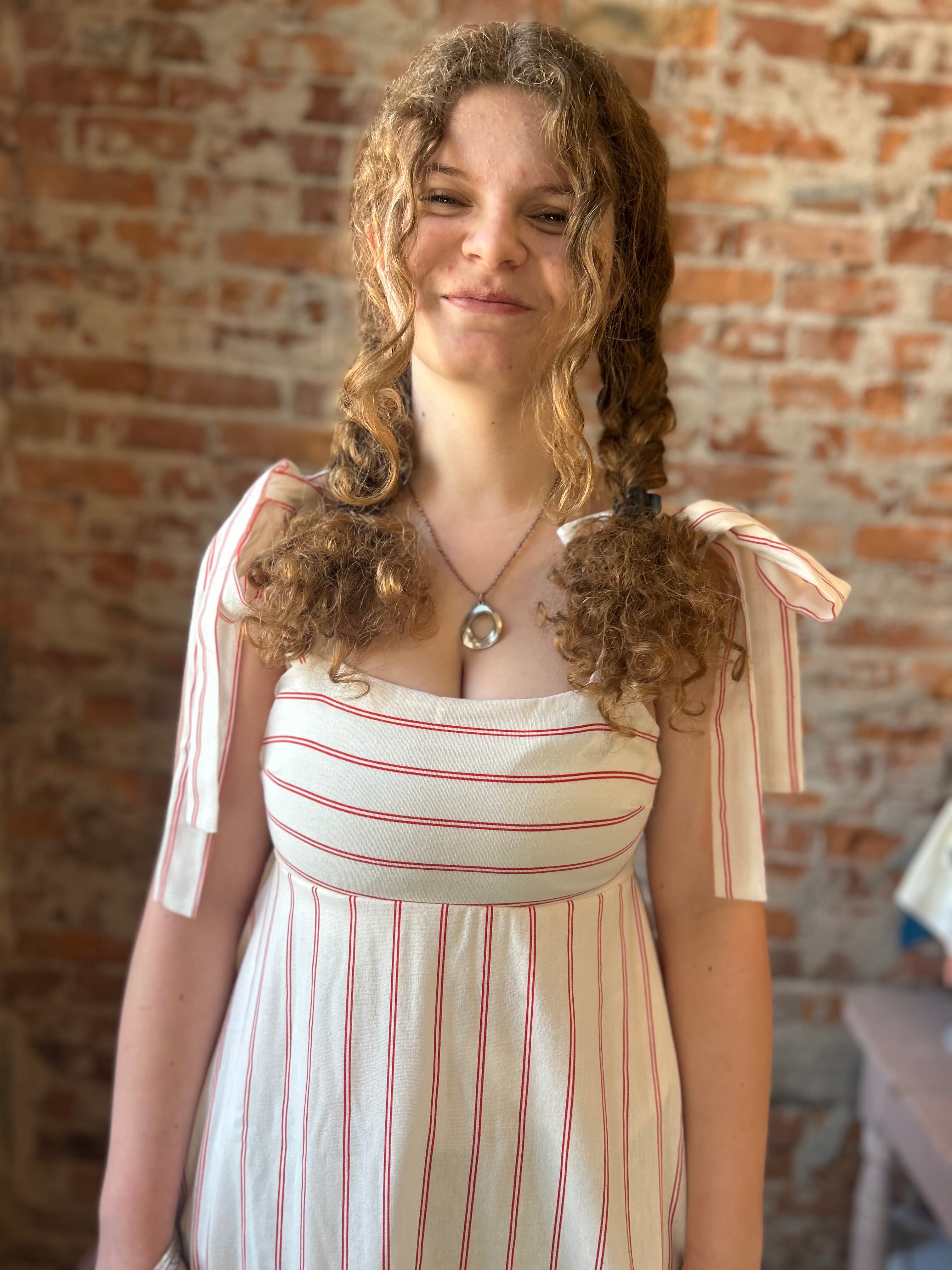 Ellen Tie Strap Midi Dress-Dresses-Blu Pepper-The Funky Zebra Ames, Women's Fashion Boutique in Ames, Iowa