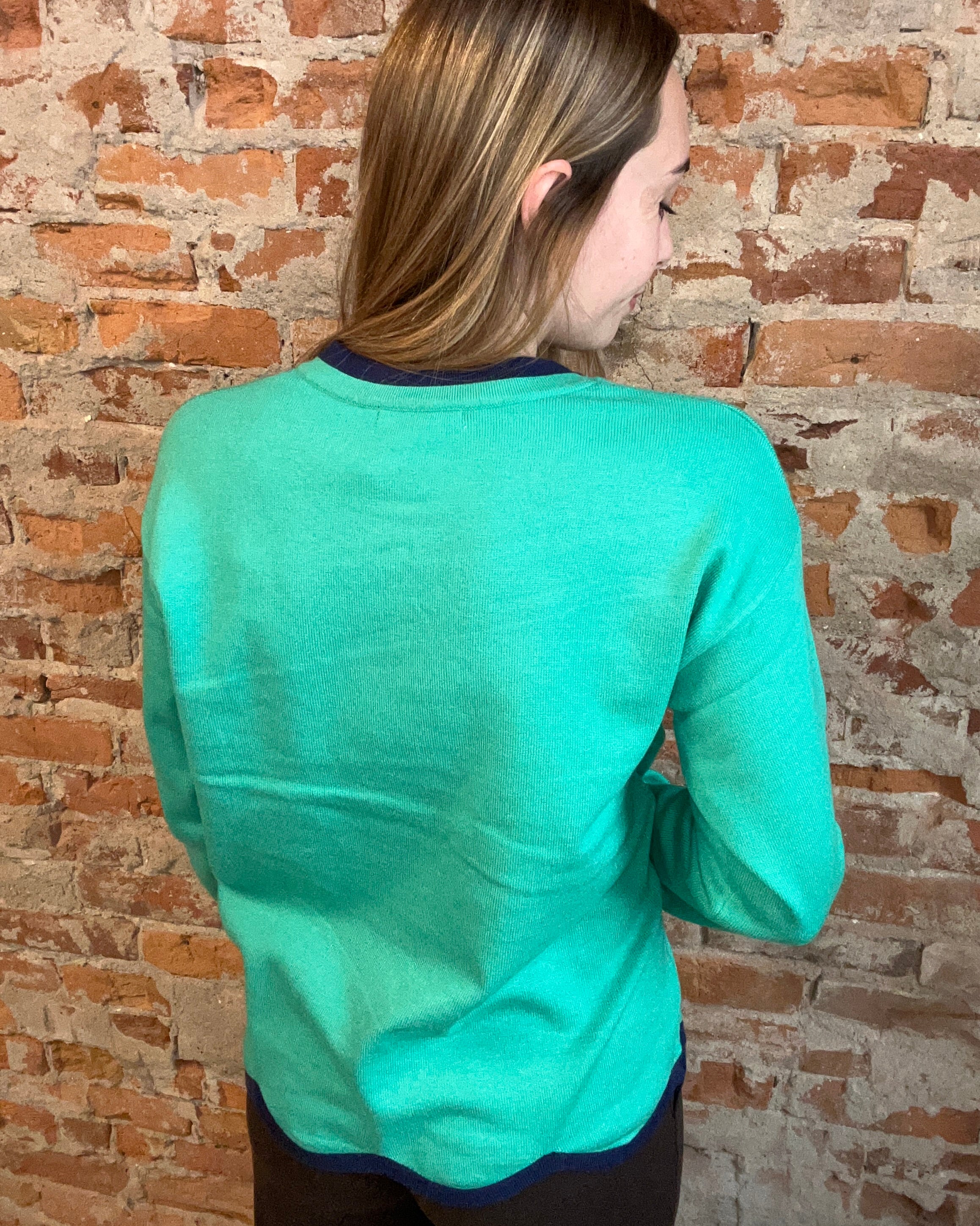 Briana Scalloped Sweater-apparel-Staccato-The Funky Zebra Ames, Women's Fashion Boutique in Ames, Iowa