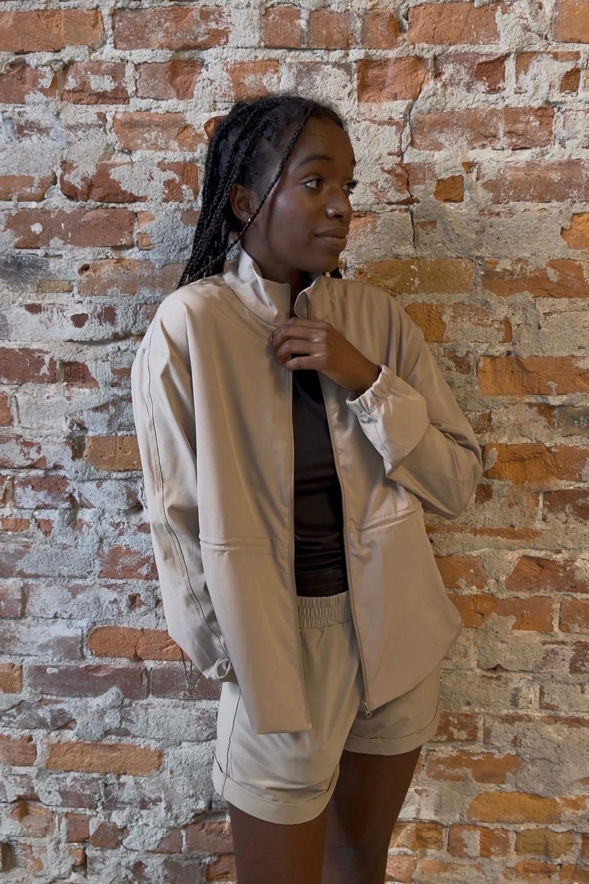 Ellie Athleisure Cuffed Shorts-Shorts-Mono B-The Funky Zebra Ames, Women's Fashion Boutique in Ames, Iowa