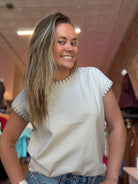 Charlie Stitch Detailed Sweater-Sweaters-Zenana-The Funky Zebra Ames, Women's Fashion Boutique in Ames, Iowa