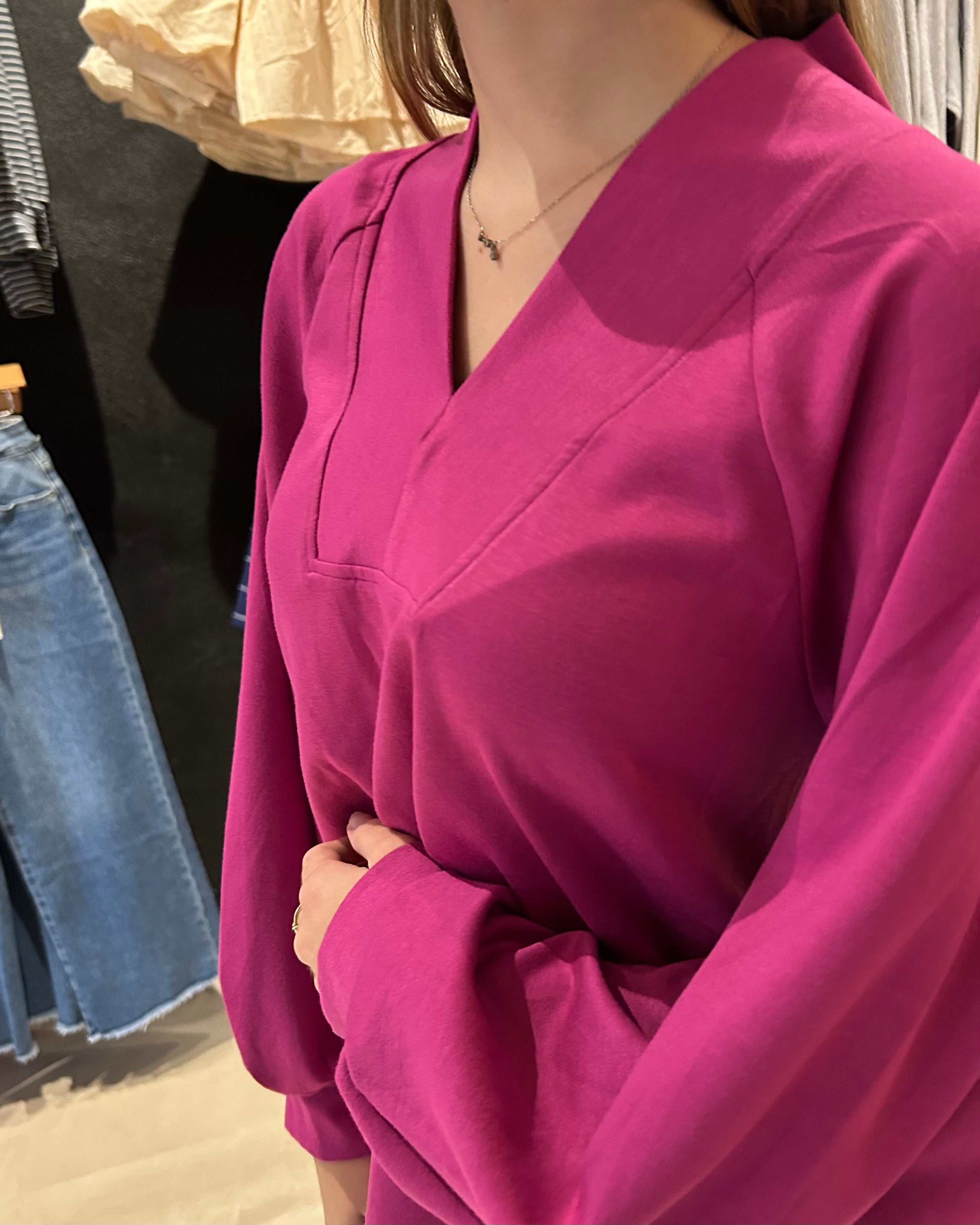 Eden Magenta Top-Long Sleeves-Jodifl-The Funky Zebra Ames, Women's Fashion Boutique in Ames, Iowa