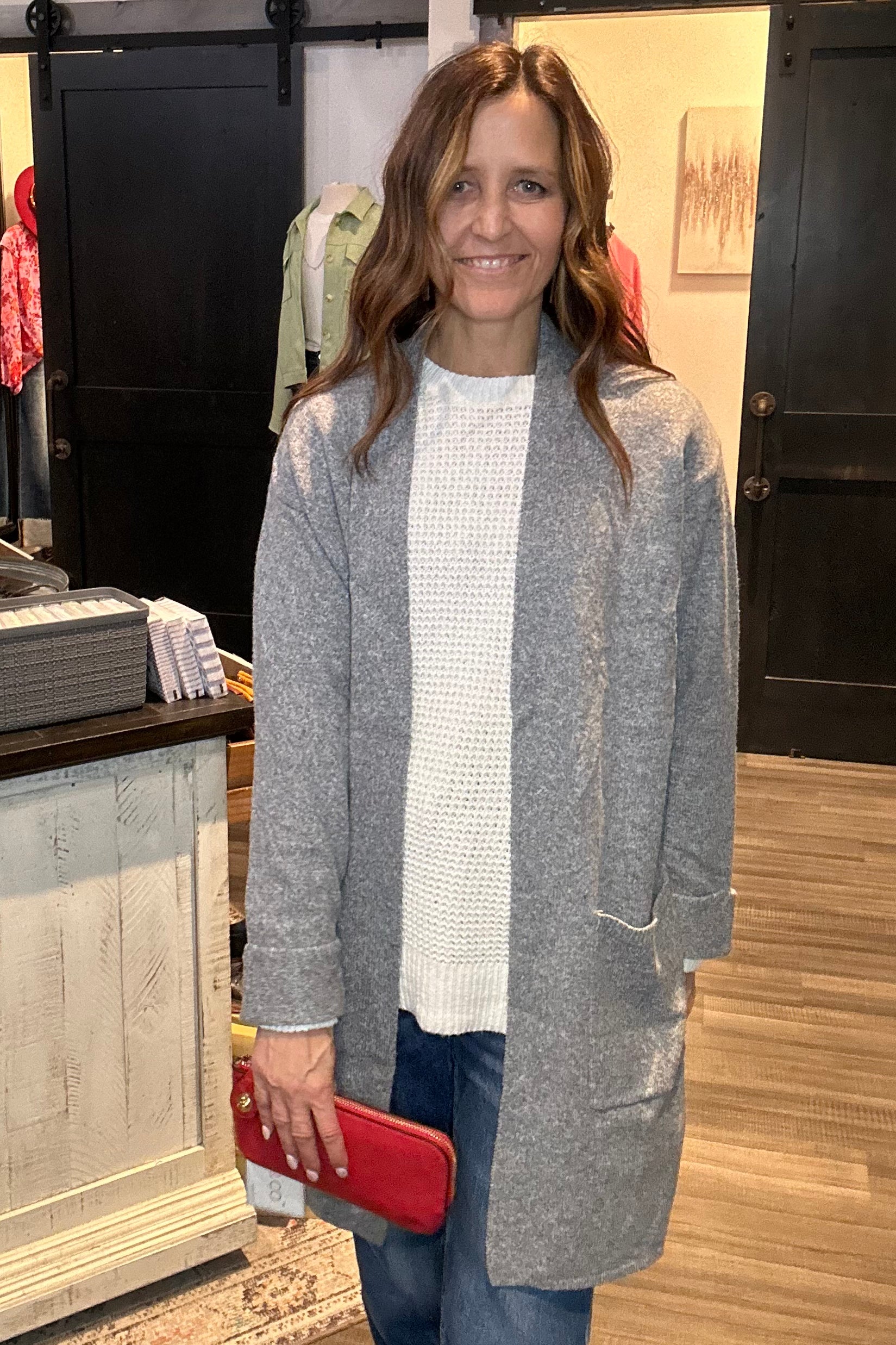 Carolyn Cardigan-Cardigans-Staccato-The Funky Zebra Ames, Women's Fashion Boutique in Ames, Iowa
