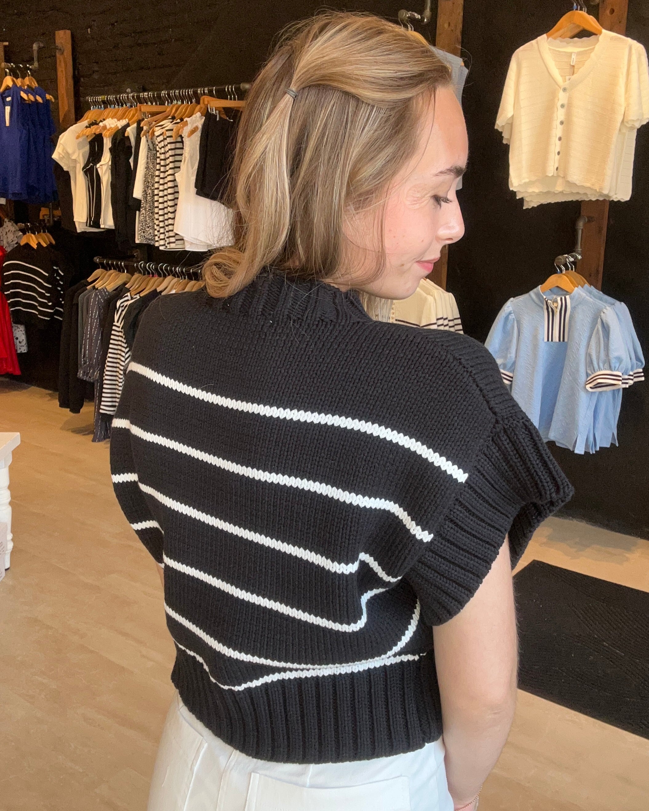 Holly Mock Neck Sleeveless Sweater-Sweaters-Zenana-The Funky Zebra Ames, Women's Fashion Boutique in Ames, Iowa