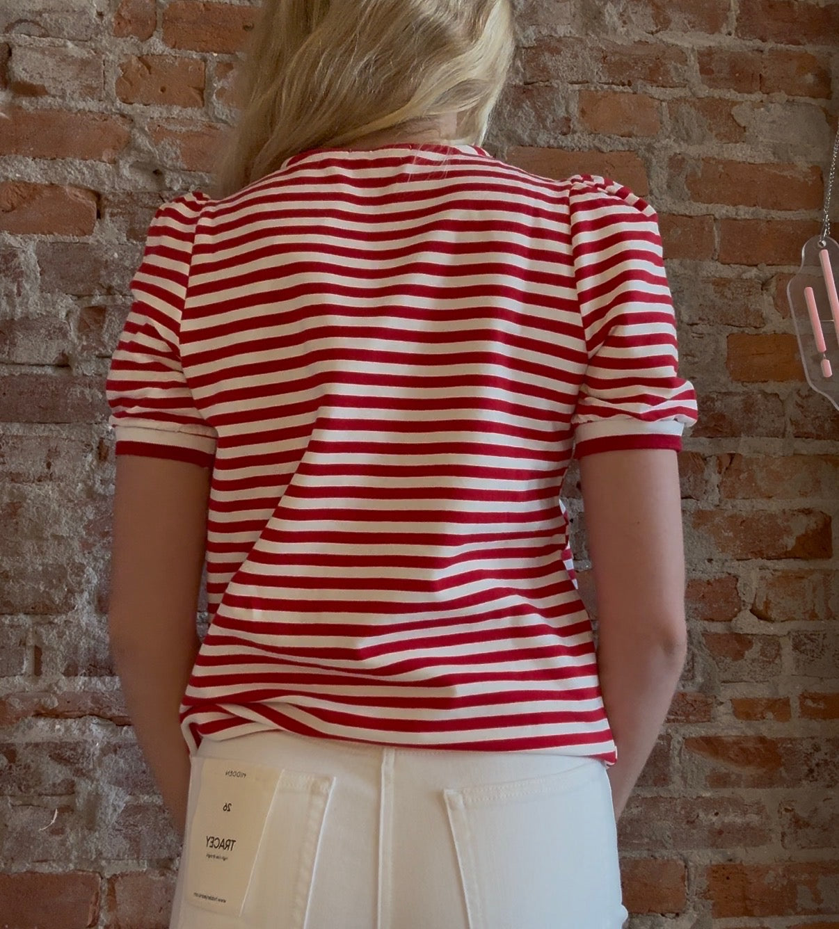 Rosalee Striped Top-apparel-Staccato-The Funky Zebra Ames, Women's Fashion Boutique in Ames, Iowa