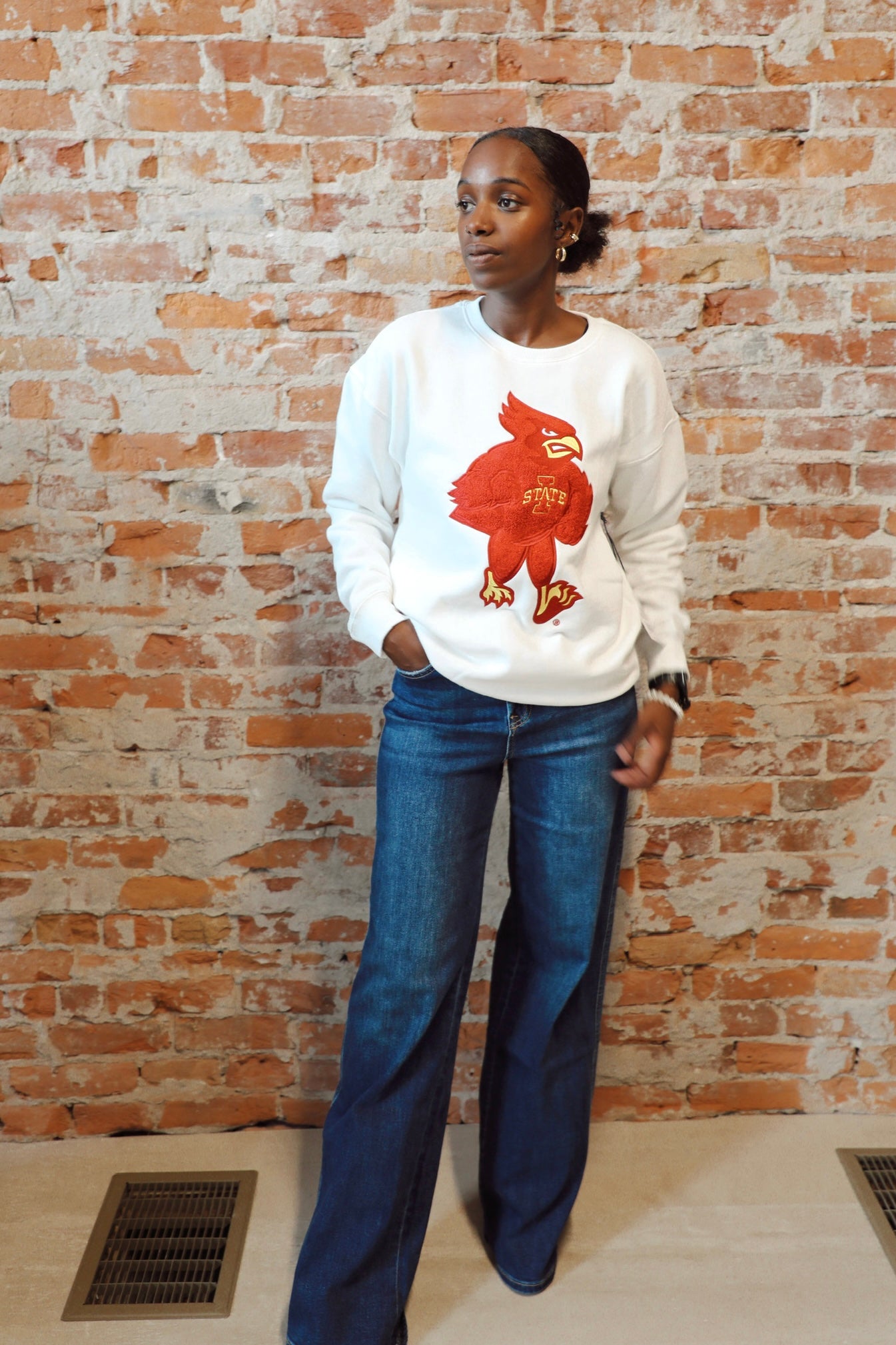 Cardinal Sweatshirt-Graphic Sweatshirt-Game Day Social-The Funky Zebra Ames, Women's Fashion Boutique in Ames, Iowa