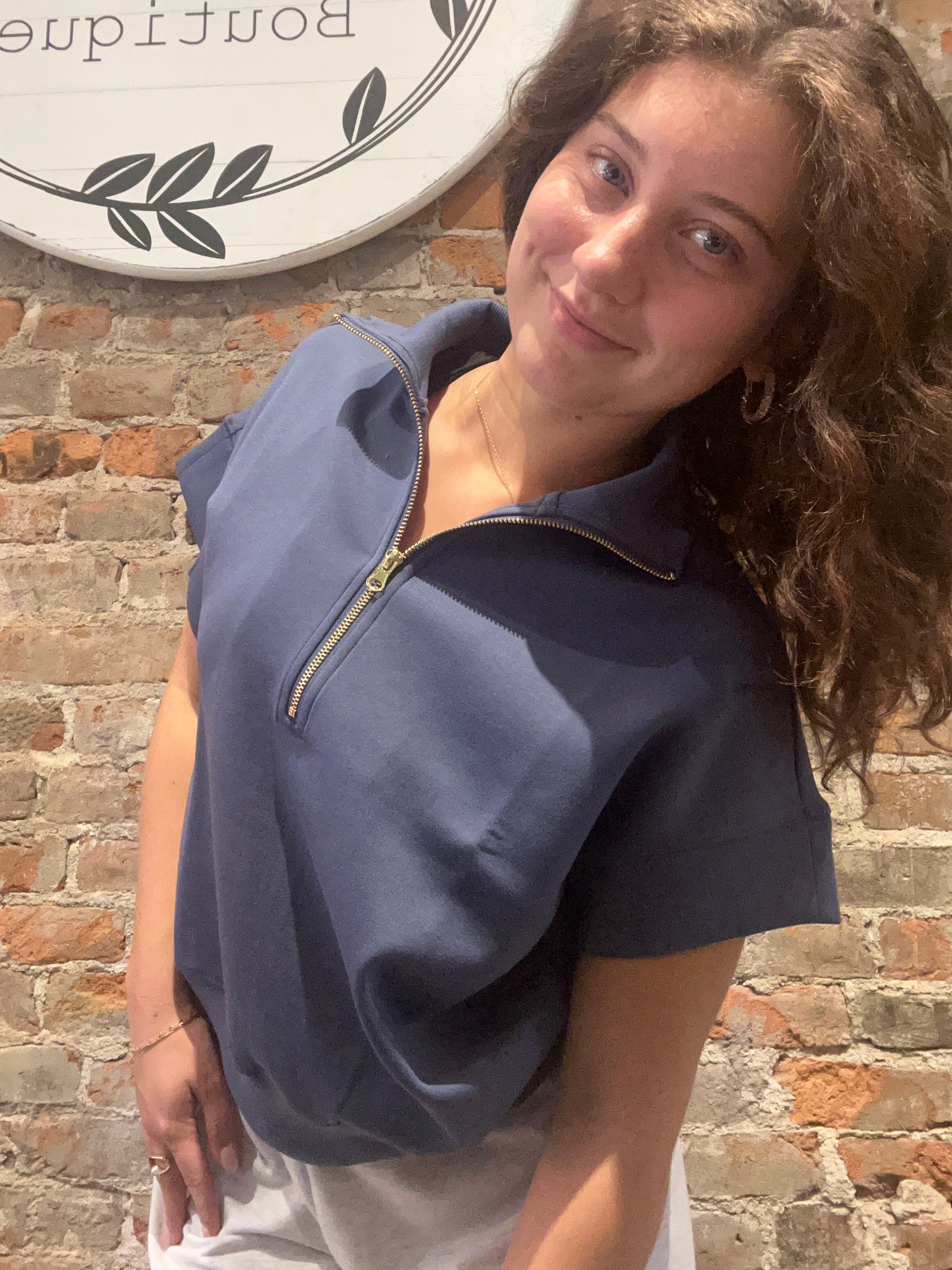 Lana Scuba Pullover-Short Sleeves-Zenana-The Funky Zebra Ames, Women's Fashion Boutique in Ames, Iowa