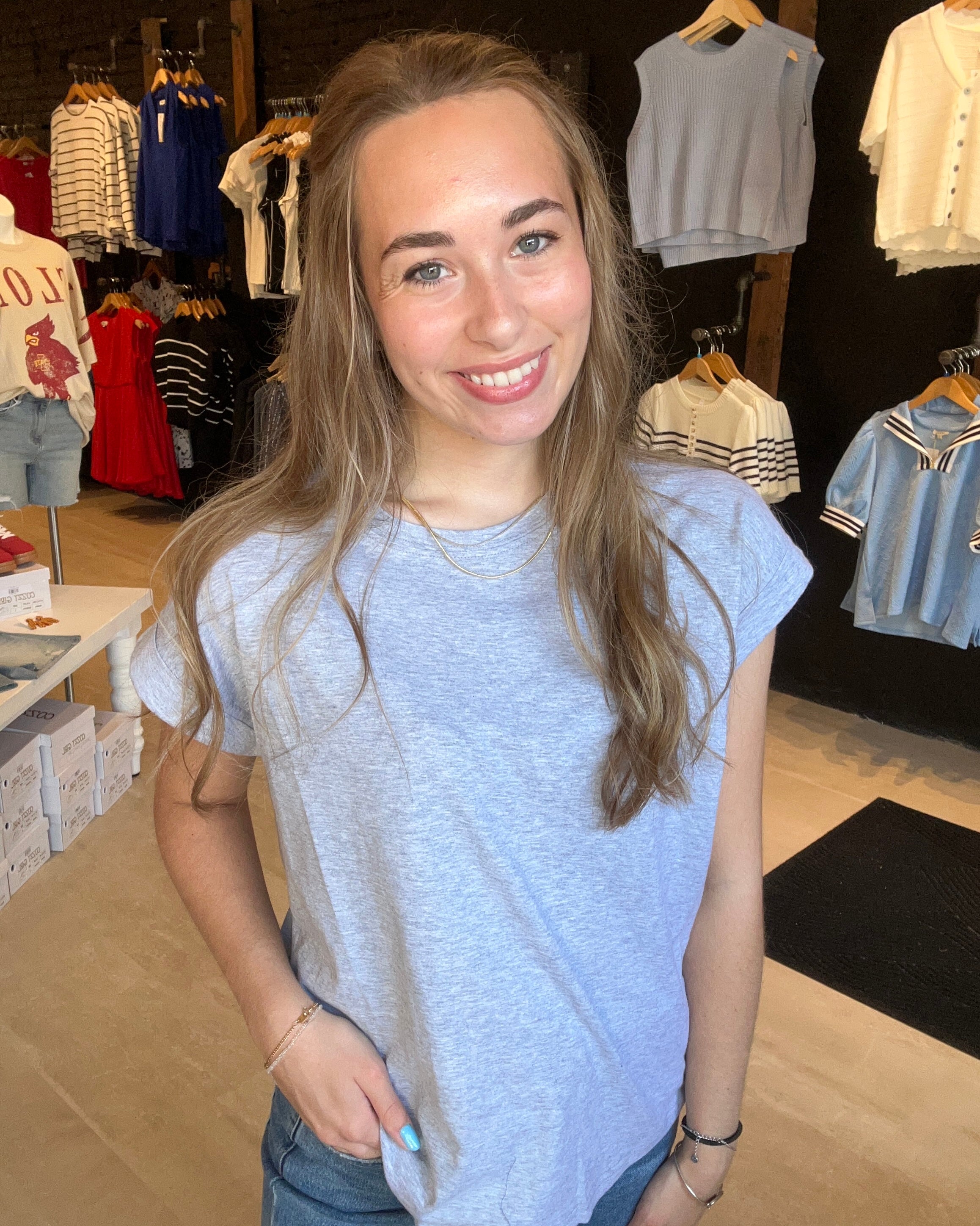 Sierra Tee-Short Sleeves-Zenana-The Funky Zebra Ames, Women's Fashion Boutique in Ames, Iowa