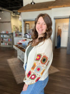 Bloom Crochet Cardigan-The Funky Zebra Ames-The Funky Zebra Ames, Women's Fashion Boutique in Ames, Iowa