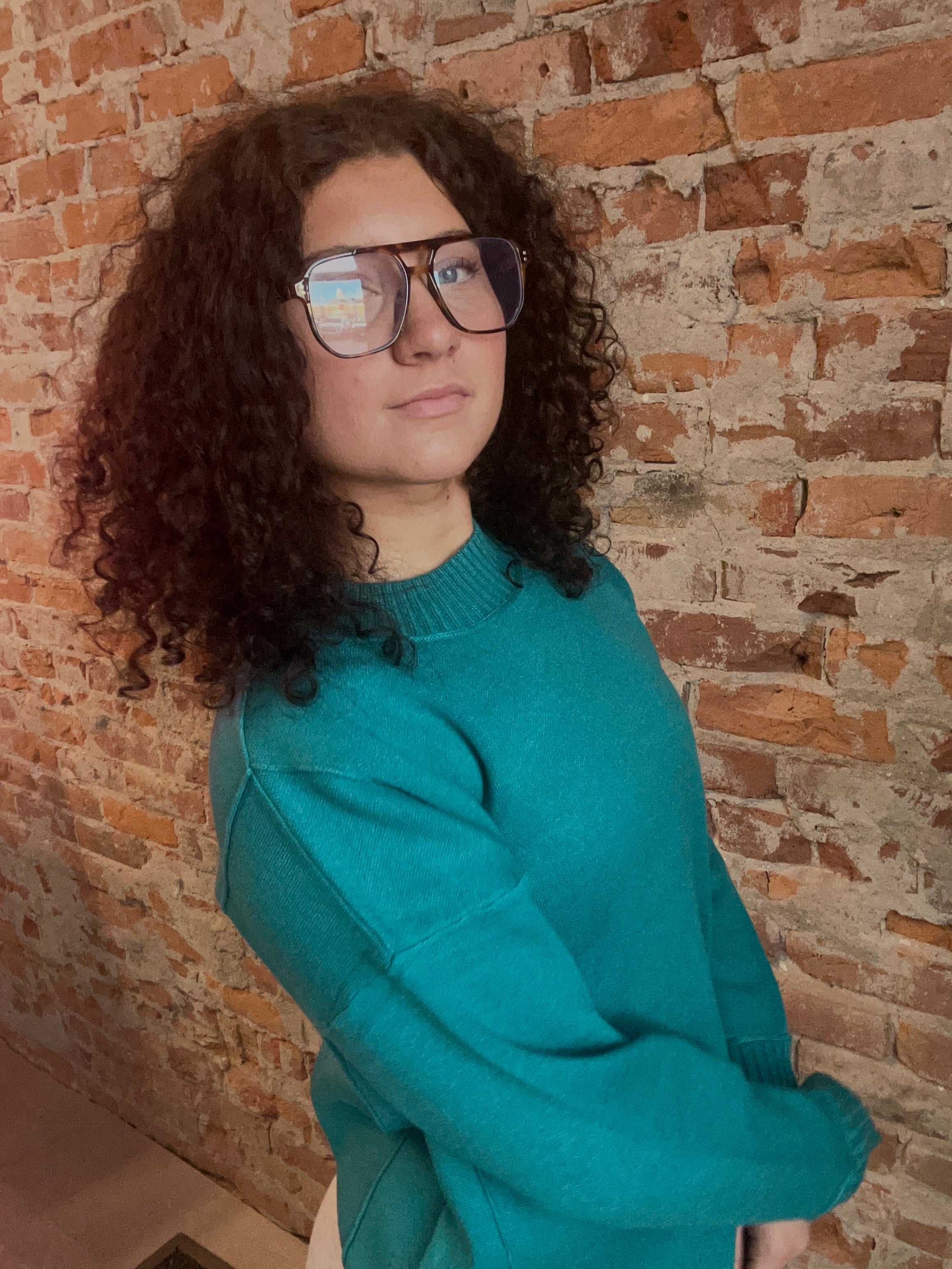 Carolyn Jade Sweater-apparel-Staccato-The Funky Zebra Ames, Women's Fashion Boutique in Ames, Iowa