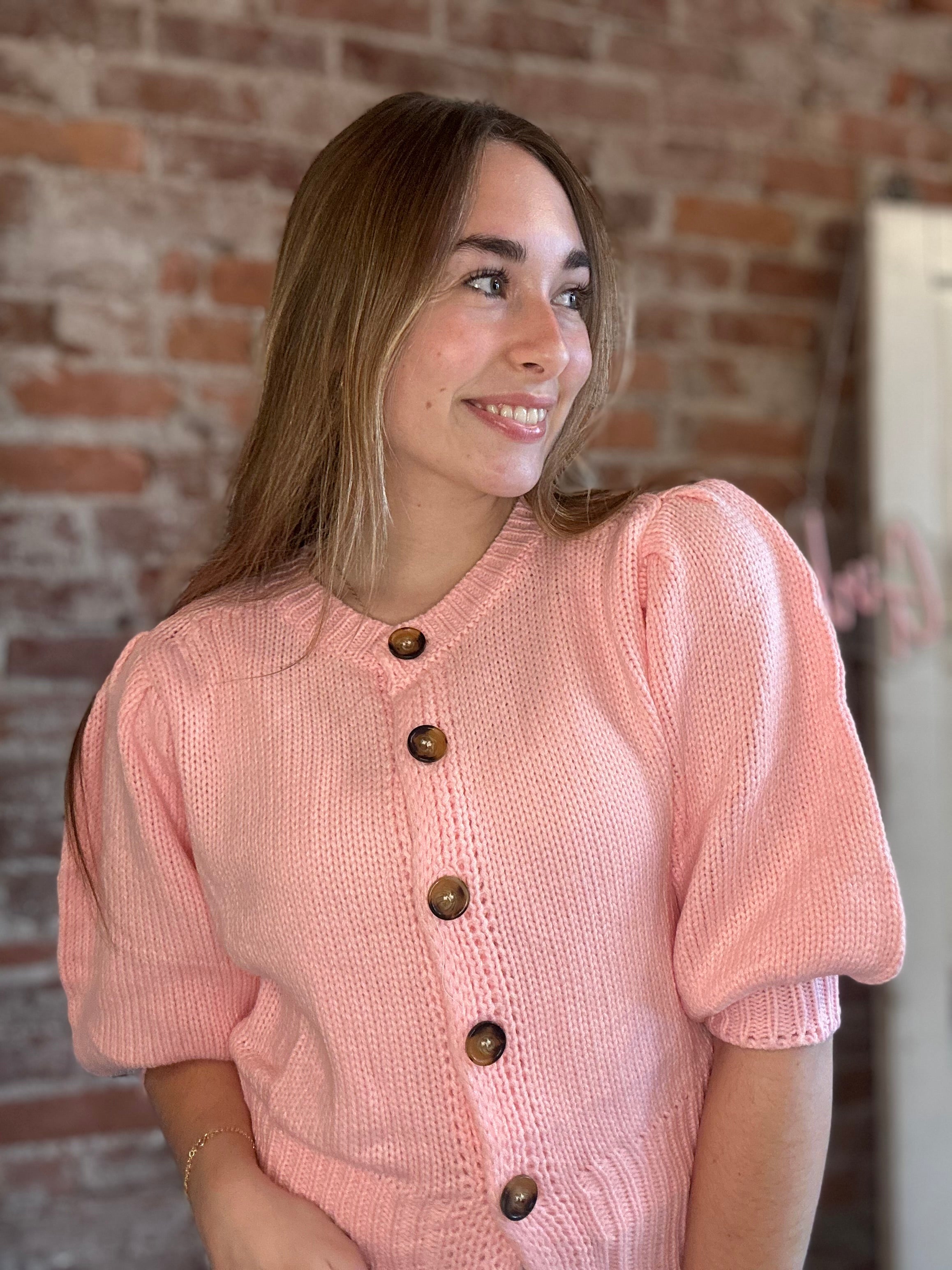 Roslyn Button Down Sweater-apparel-Glam-The Funky Zebra Ames, Women's Fashion Boutique in Ames, Iowa