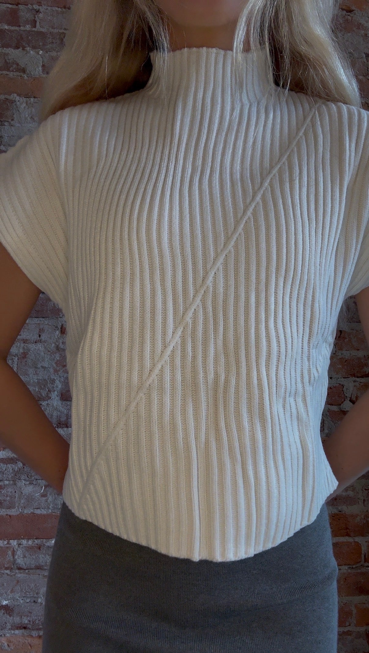 Jaime Ribbed Knit Sweater-apparel-Glam-The Funky Zebra Ames, Women's Fashion Boutique in Ames, Iowa