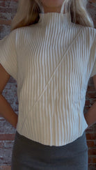 Jaime Ribbed Knit Sweater-Sweaters-Glam-The Funky Zebra Ames, Women's Fashion Boutique in Ames, Iowa