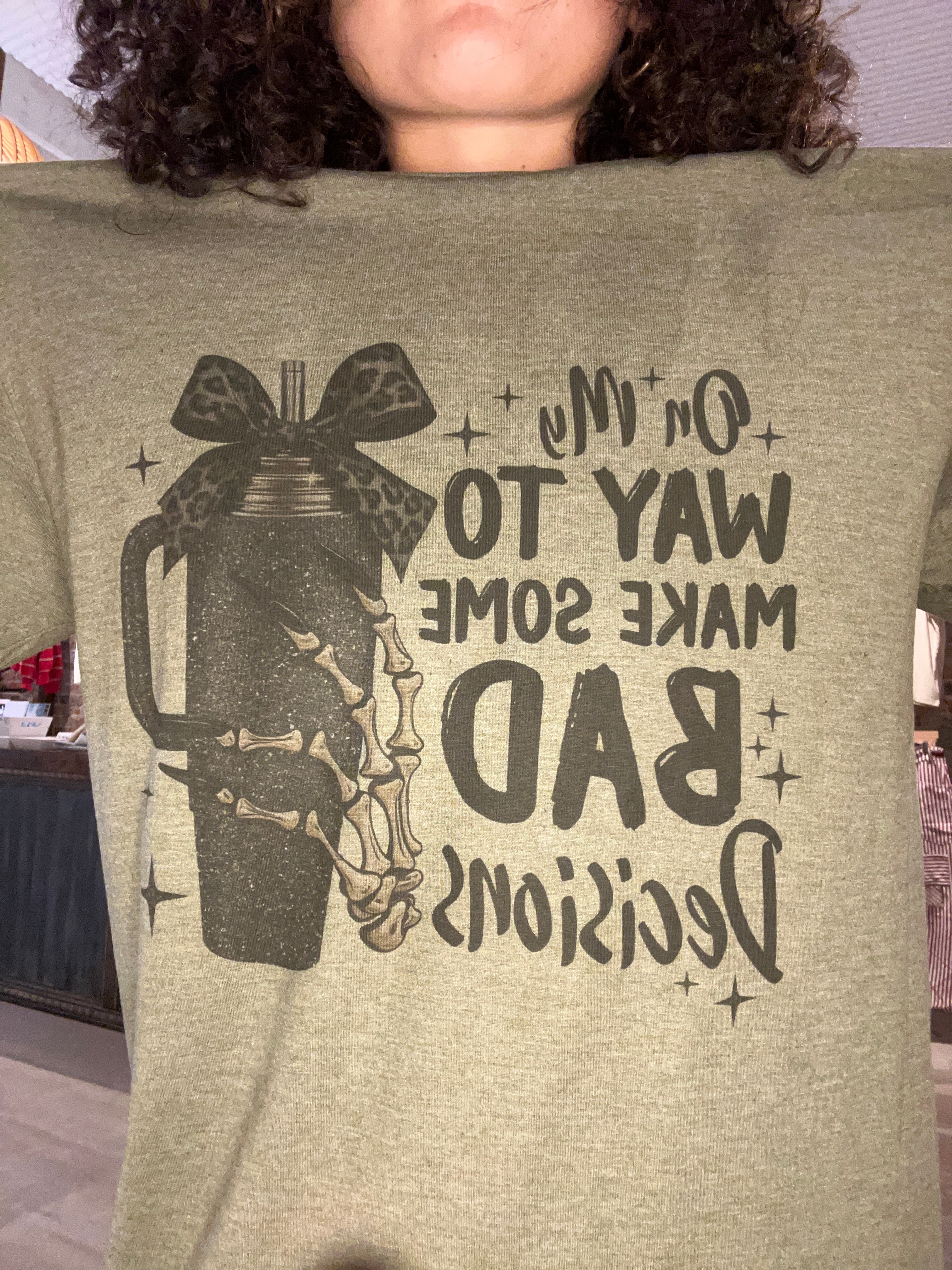 Bad Decisions Tee-Graphic Tee's-Trendznmore-The Funky Zebra Ames, Women's Fashion Boutique in Ames, Iowa