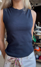 Journey Crewneck Ribbed Tank-Tank Tops-La Miel-The Funky Zebra Ames, Women's Fashion Boutique in Ames, Iowa