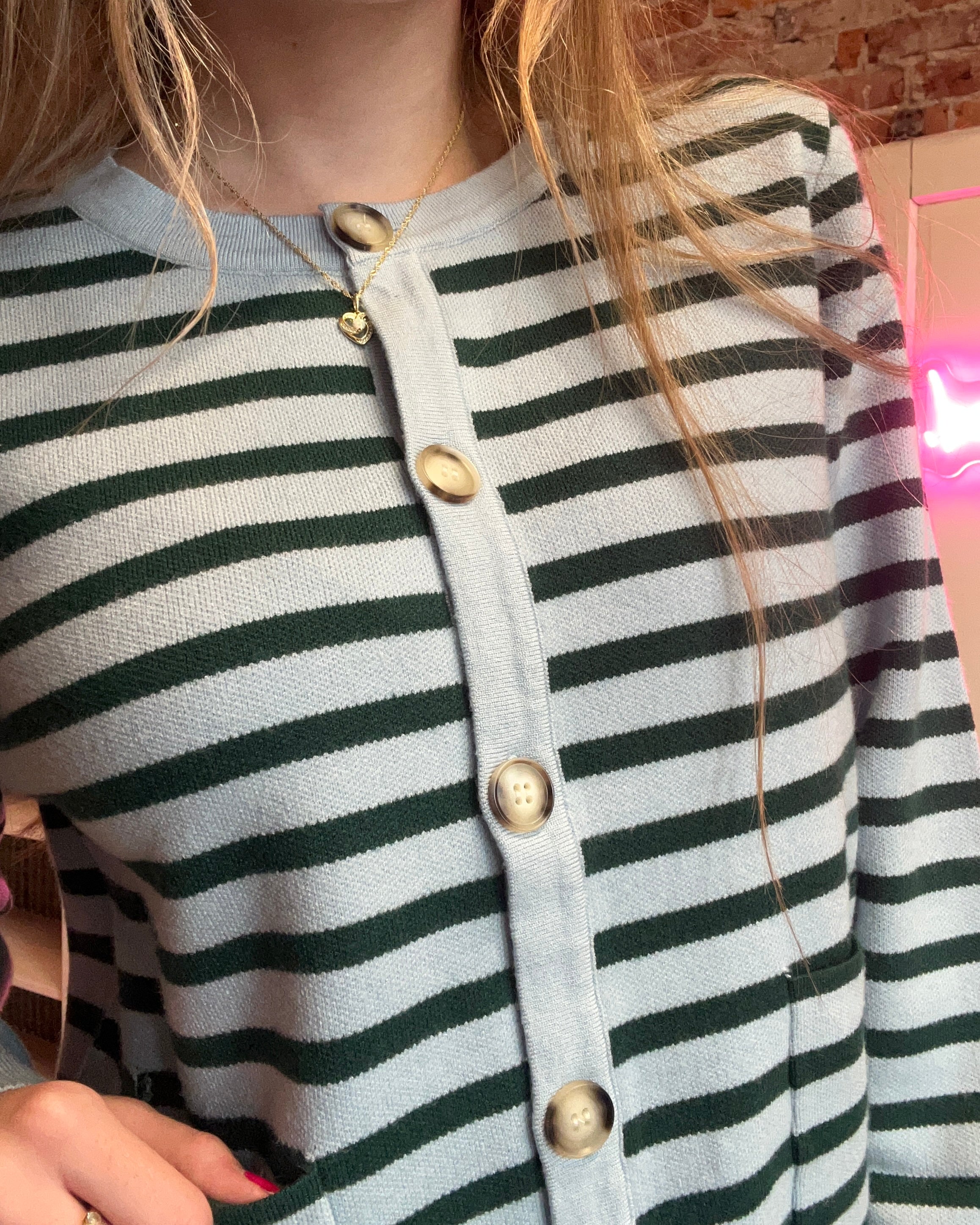 Sammi Striped Cardigan-Cardigans-Gilli-The Funky Zebra Ames, Women's Fashion Boutique in Ames, Iowa