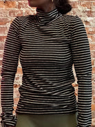 Maria Long Sleeve Turtleneck-Sweaters-Hem & Thread-The Funky Zebra Ames, Women's Fashion Boutique in Ames, Iowa