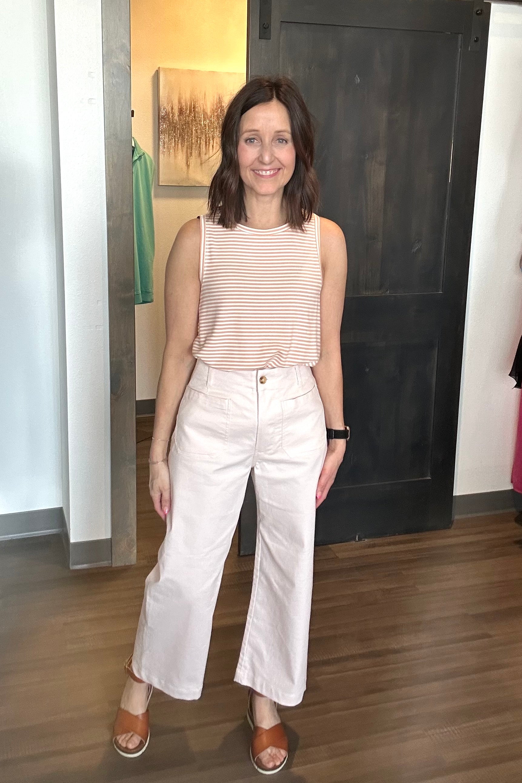 Sheri Striped Tank-Tank Tops-The Funky Zebra Ames-The Funky Zebra Ames, Women's Fashion Boutique in Ames, Iowa