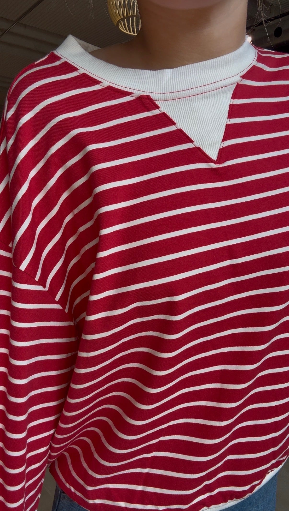 Maggie Striped Long Sleeve Pullover-Zenana-The Funky Zebra Ames, Women's Fashion Boutique in Ames, Iowa