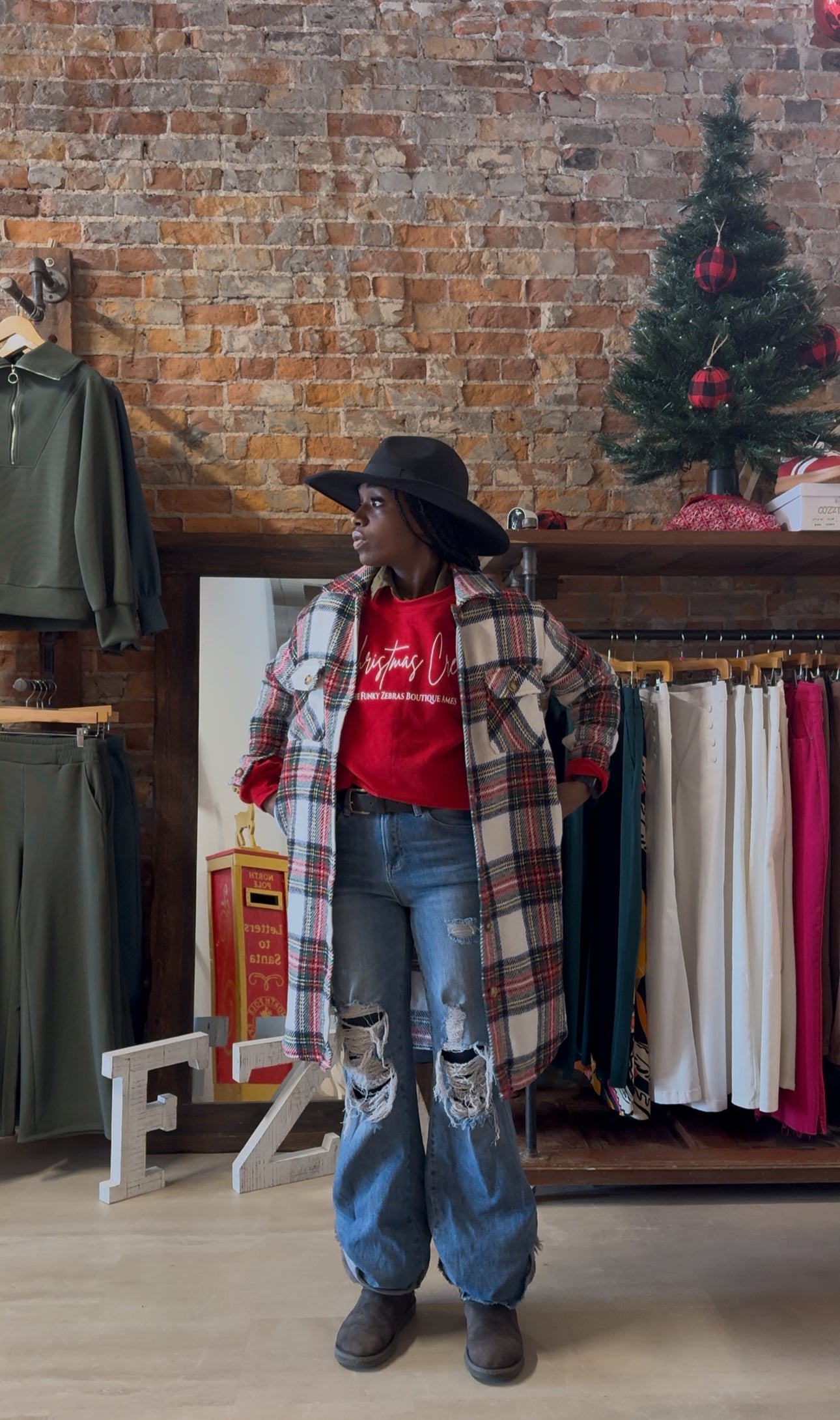 Jaci Long Plaid Shacket-Jackets-Panache Apparel Co.-The Funky Zebra Ames, Women's Fashion Boutique in Ames, Iowa