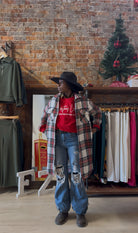 Jaci Long Plaid Shacket-Jackets-Panache Apparel Co.-The Funky Zebra Ames, Women's Fashion Boutique in Ames, Iowa