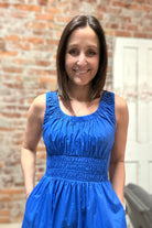 Delilah Poplin Midi Dress-apparel-Pinch-The Funky Zebra Ames, Women's Fashion Boutique in Ames, Iowa
