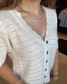 Kristin Scallop Sweater Top-Tank Tops-Wishlist-The Funky Zebra Ames, Women's Fashion Boutique in Ames, Iowa