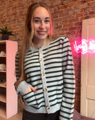 Sammi Striped Cardigan-Cardigans-Gilli-The Funky Zebra Ames, Women's Fashion Boutique in Ames, Iowa