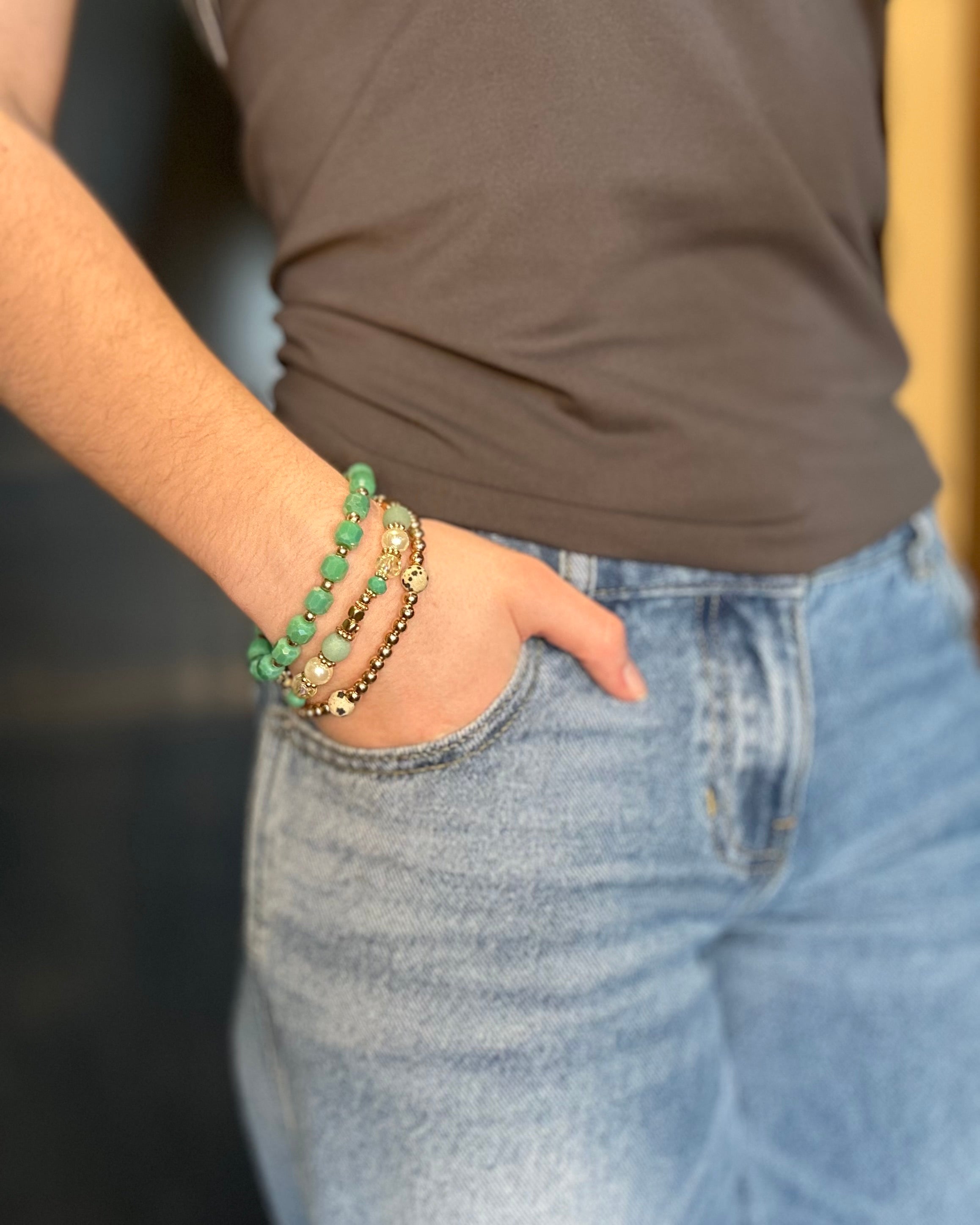 $2.99 Beaded Bracelet-Accessories-The Funky Zebra Ames-The Funky Zebra Ames, Women's Fashion Boutique in Ames, Iowa