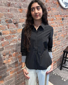 Executive Button Up-Long Sleeves-Storm Creek-The Funky Zebra Ames, Women's Fashion Boutique in Ames, Iowa