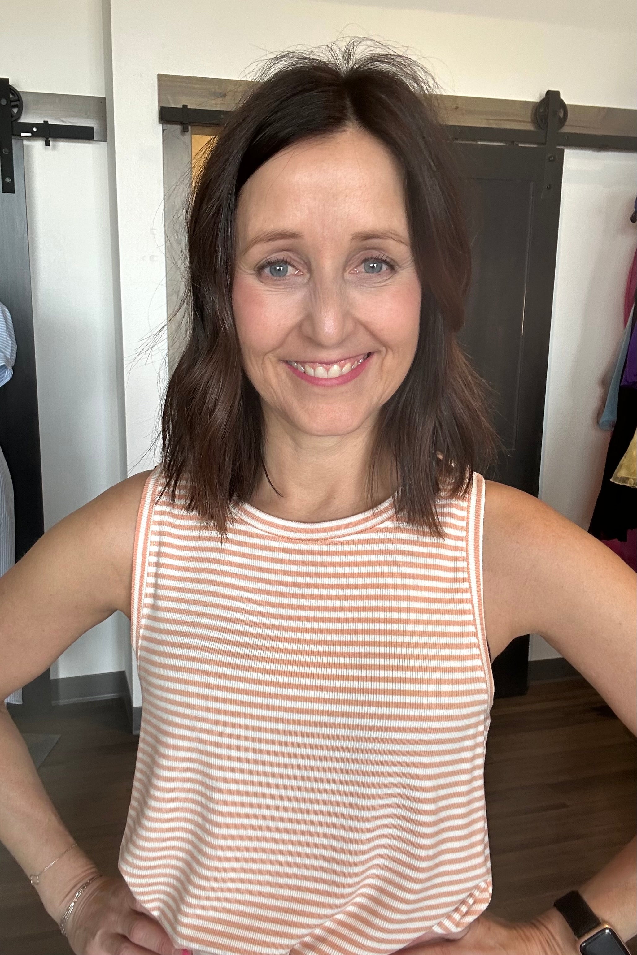 Sheri Striped Tank-Tank Tops-The Funky Zebra Ames-The Funky Zebra Ames, Women's Fashion Boutique in Ames, Iowa