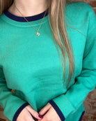 Briana Scalloped Sweater-apparel-Staccato-The Funky Zebra Ames, Women's Fashion Boutique in Ames, Iowa