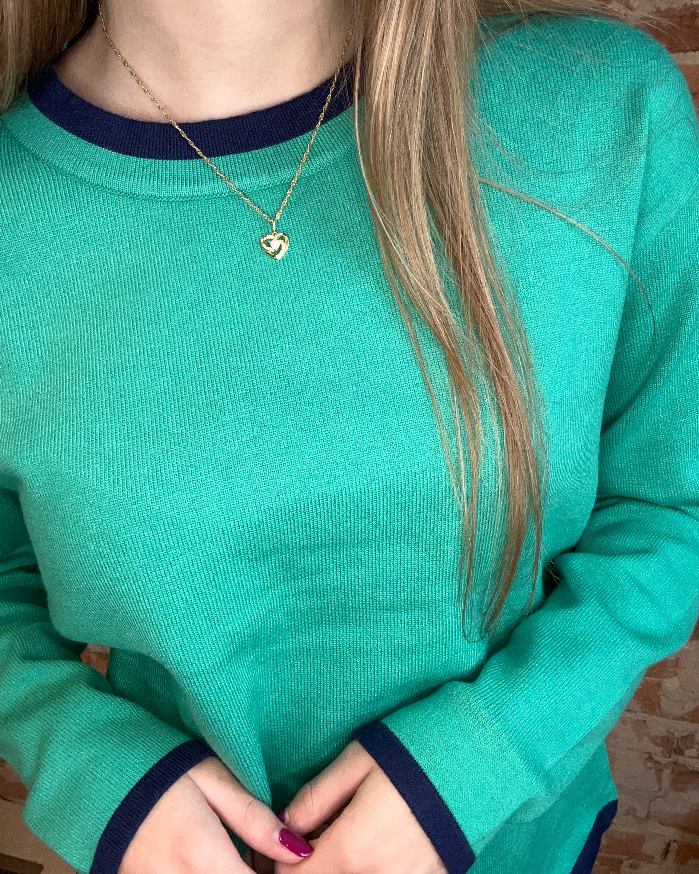 Briana Scalloped Sweater-apparel-Staccato-The Funky Zebra Ames, Women's Fashion Boutique in Ames, Iowa