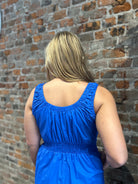 Delilah Poplin Midi Dress-apparel-Pinch-The Funky Zebra Ames, Women's Fashion Boutique in Ames, Iowa
