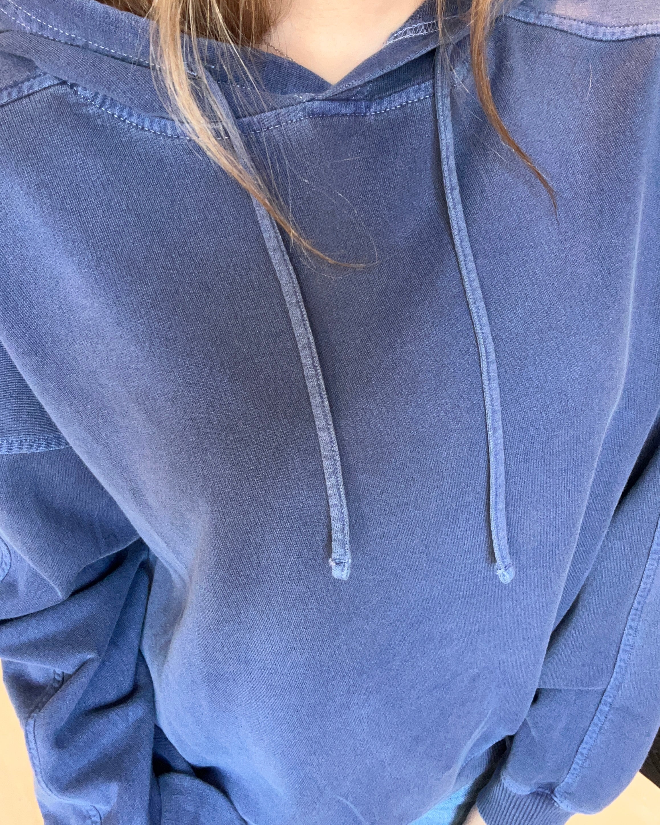 Light Navy Hoodie-Sweatshirt-Zenana-The Funky Zebra Ames, Women's Fashion Boutique in Ames, Iowa