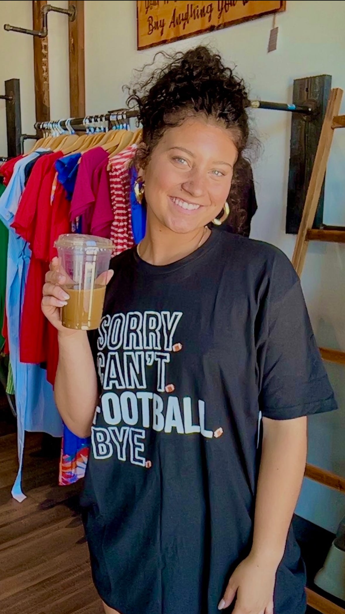 Sorry. Can't. Football. Bye.-Graphic Tee's-Spirit to a T-The Funky Zebra Ames, Women's Fashion Boutique in Ames, Iowa