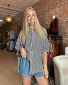 Blondie Oversized Button Down-apparel-Zenana-The Funky Zebra Ames, Women's Fashion Boutique in Ames, Iowa