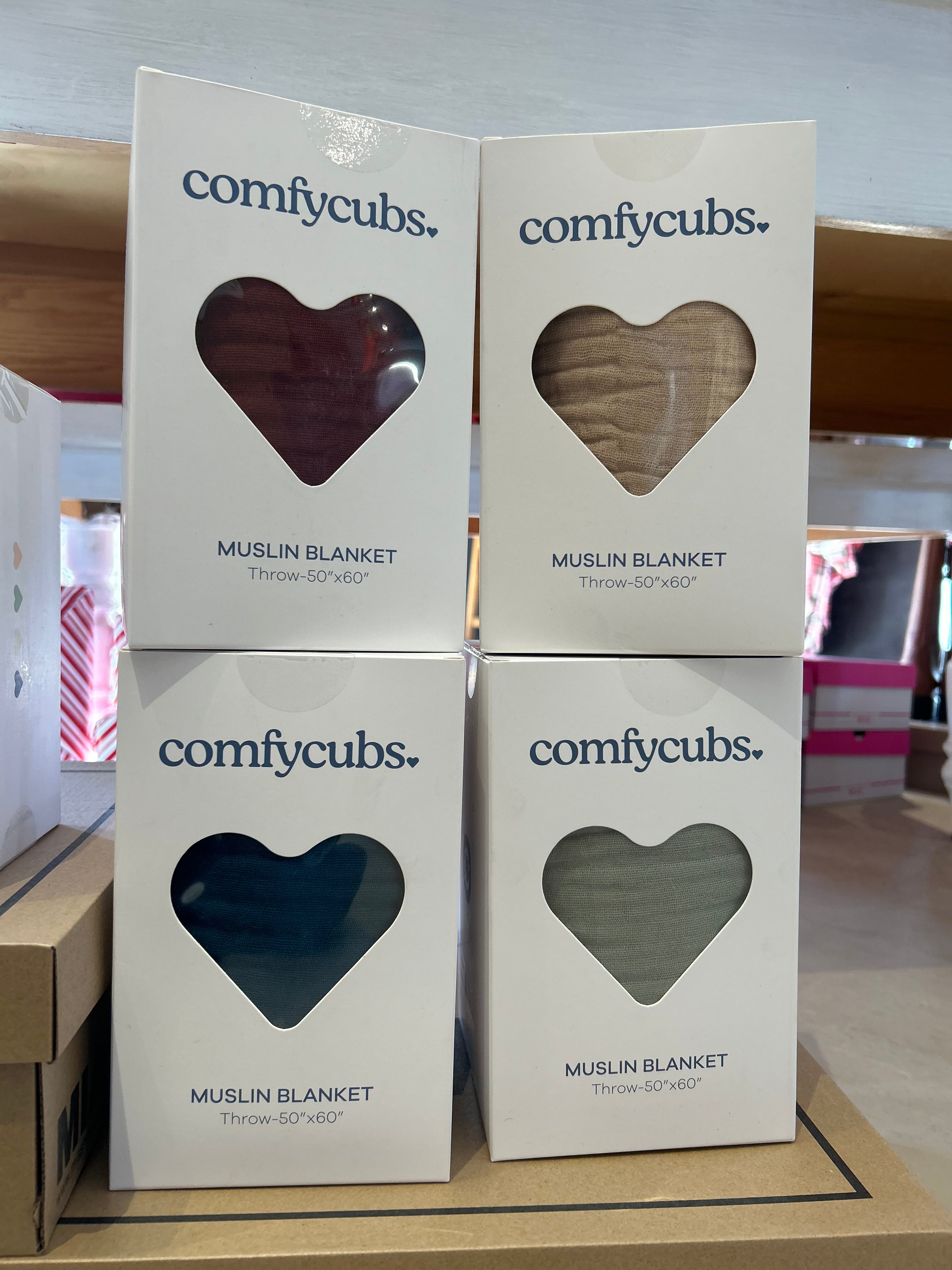 Comfy Cubs Muslin Blanket-blankets-comfy cubs-The Funky Zebra Ames, Women's Fashion Boutique in Ames, Iowa