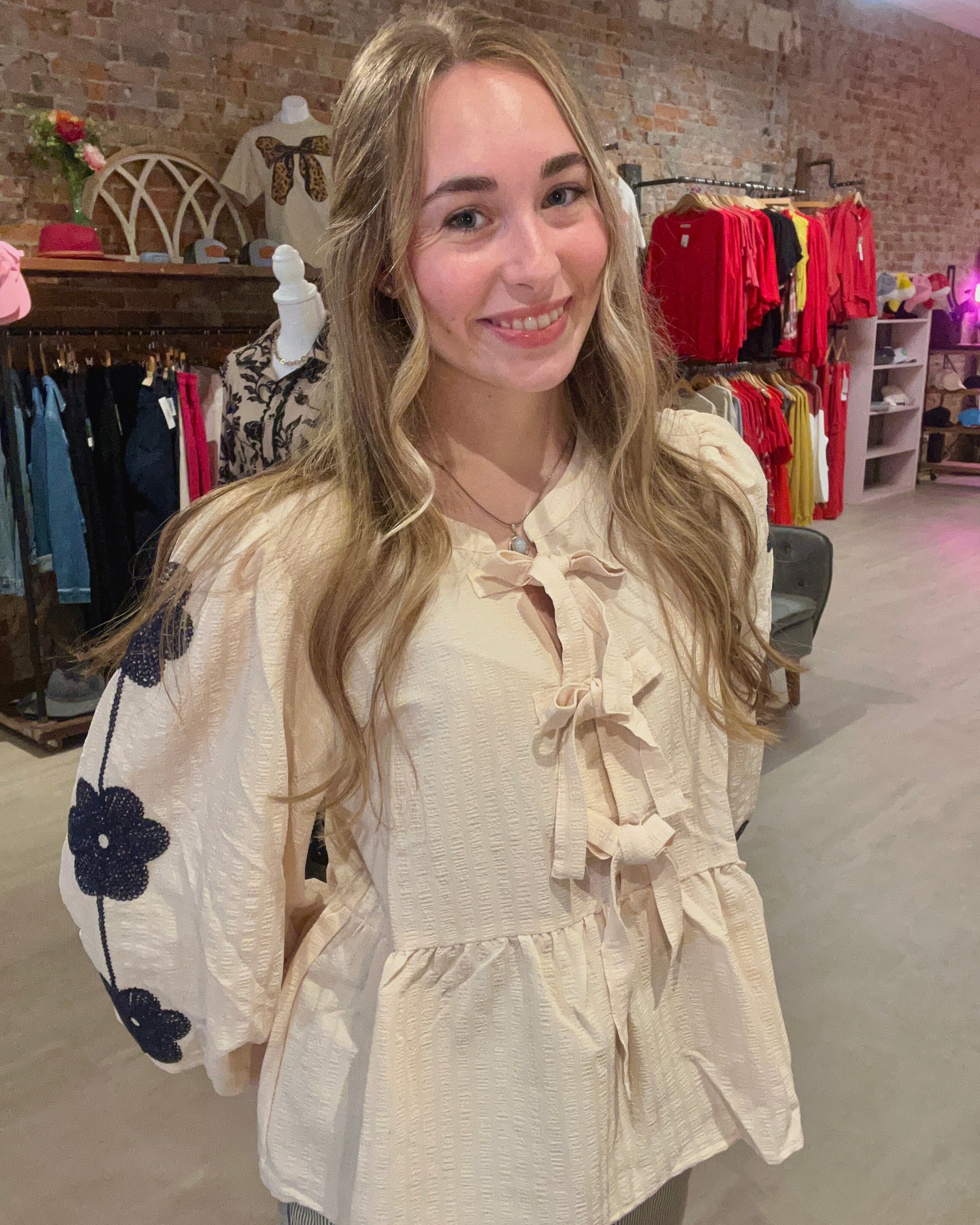 Trinity Cream Top-Long Sleeves-Jodifl-The Funky Zebra Ames, Women's Fashion Boutique in Ames, Iowa