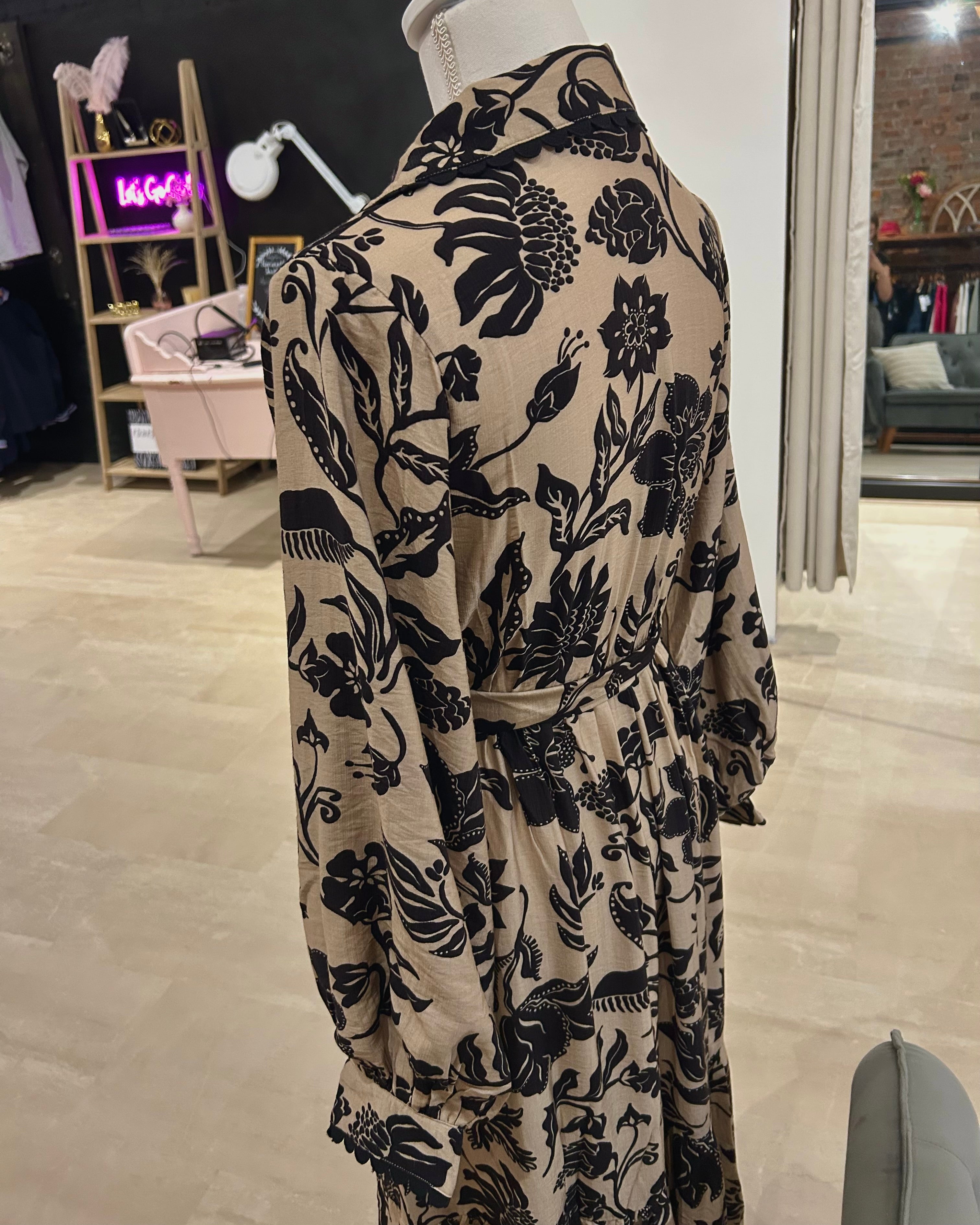 Dallas Oatmeal Dress-Dresses-Jodifl-The Funky Zebra Ames, Women's Fashion Boutique in Ames, Iowa