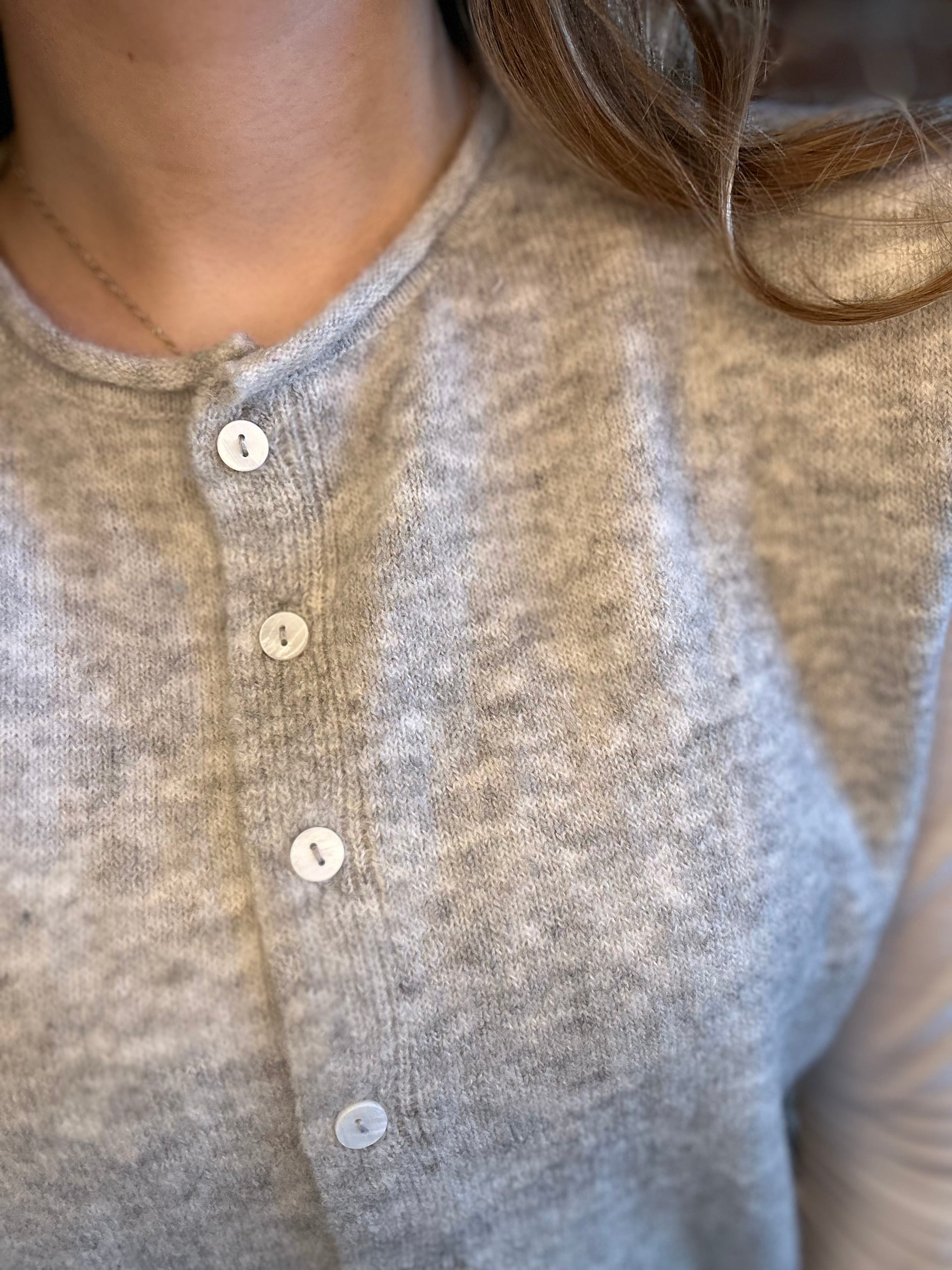 Hadley Heather Gray Button Up Sweater-Cardigans-Blu Pepper-The Funky Zebra Ames, Women's Fashion Boutique in Ames, Iowa