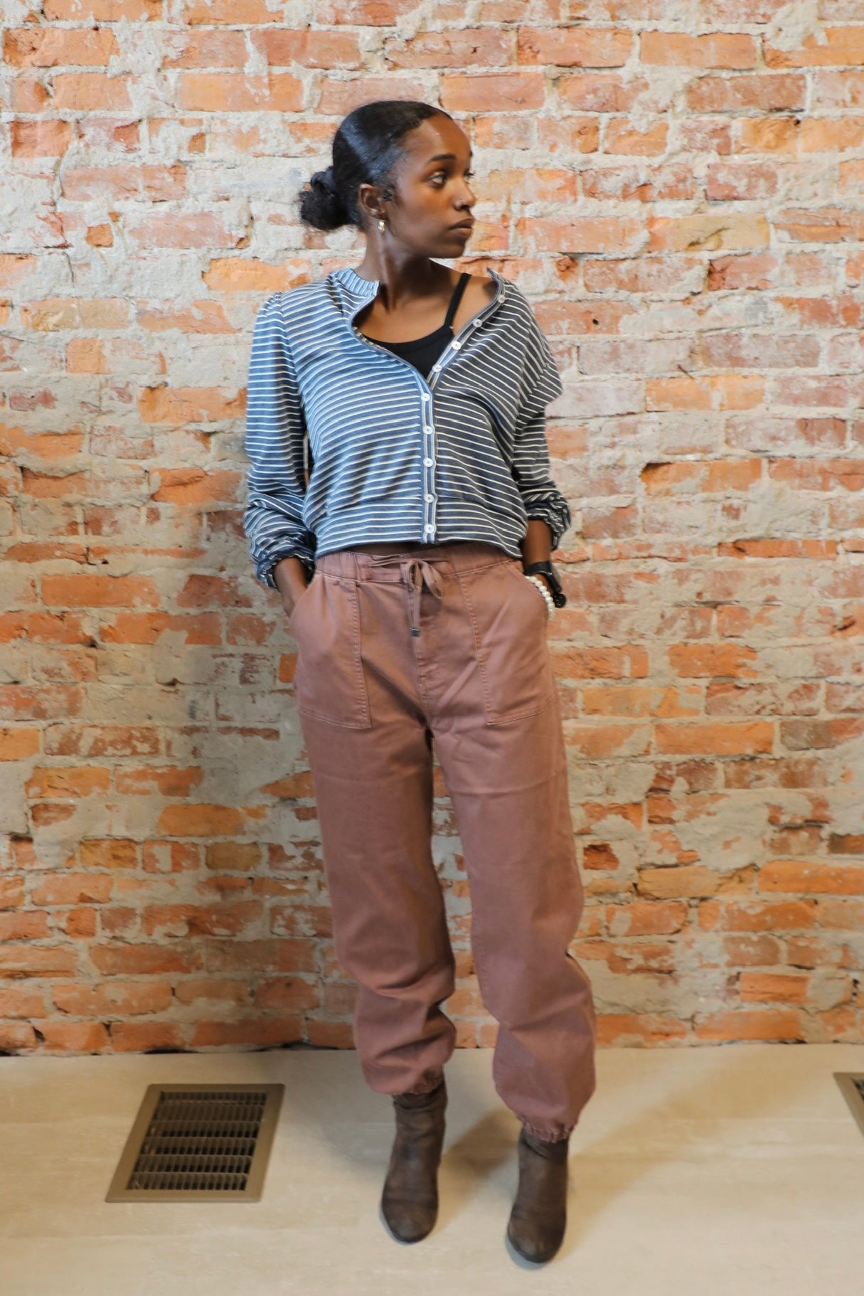 High Rise Jogger-Joggers-Mica-The Funky Zebra Ames, Women's Fashion Boutique in Ames, Iowa