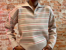Britt Striped Polo Sweater-Sweaters-Be Cool-The Funky Zebra Ames, Women's Fashion Boutique in Ames, Iowa
