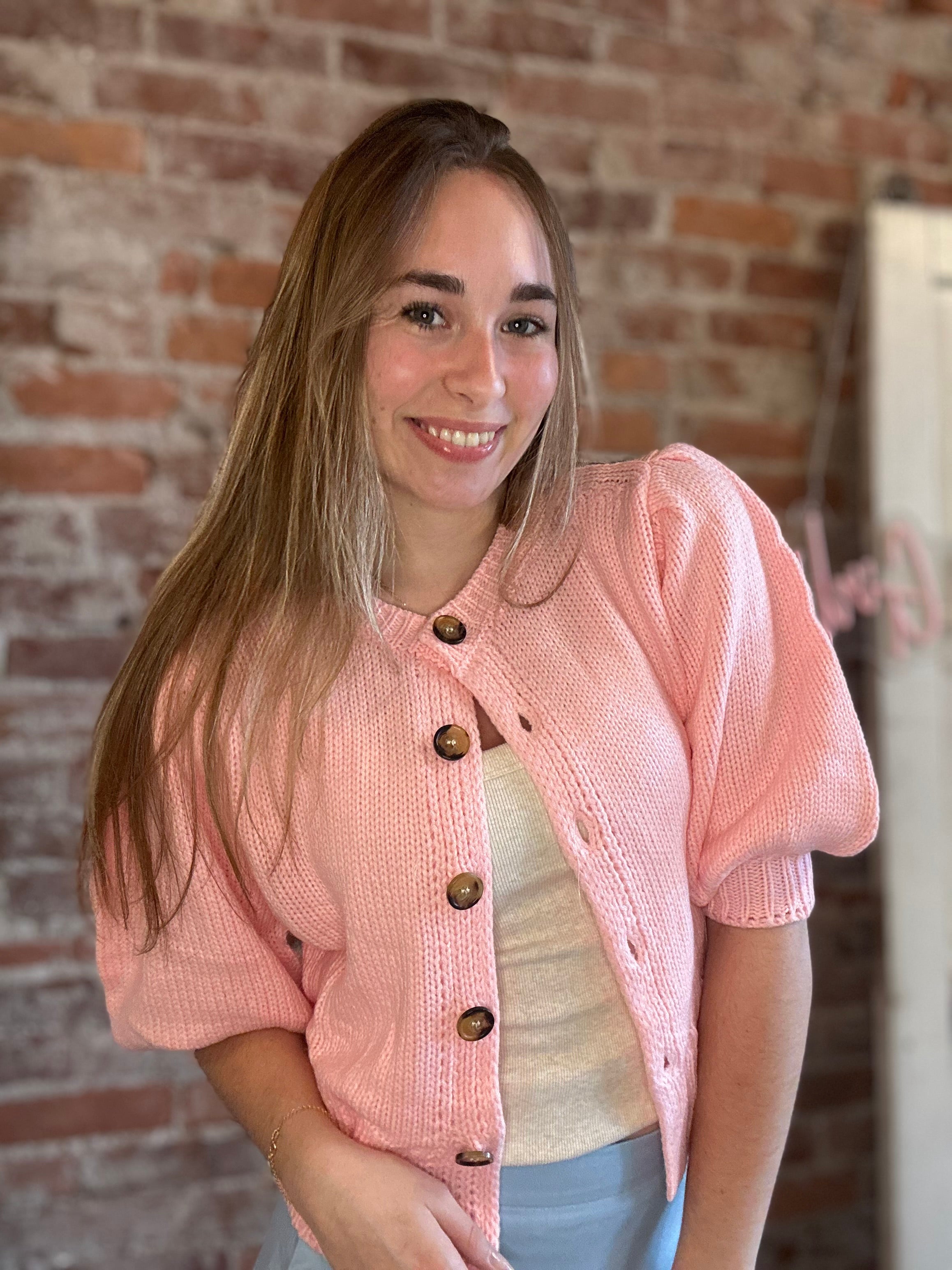 Roslyn Button Down Sweater-apparel-Glam-The Funky Zebra Ames, Women's Fashion Boutique in Ames, Iowa