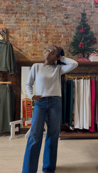 Kathryn Puff Sleeve Sweater-apparel-Staccato-The Funky Zebra Ames, Women's Fashion Boutique in Ames, Iowa