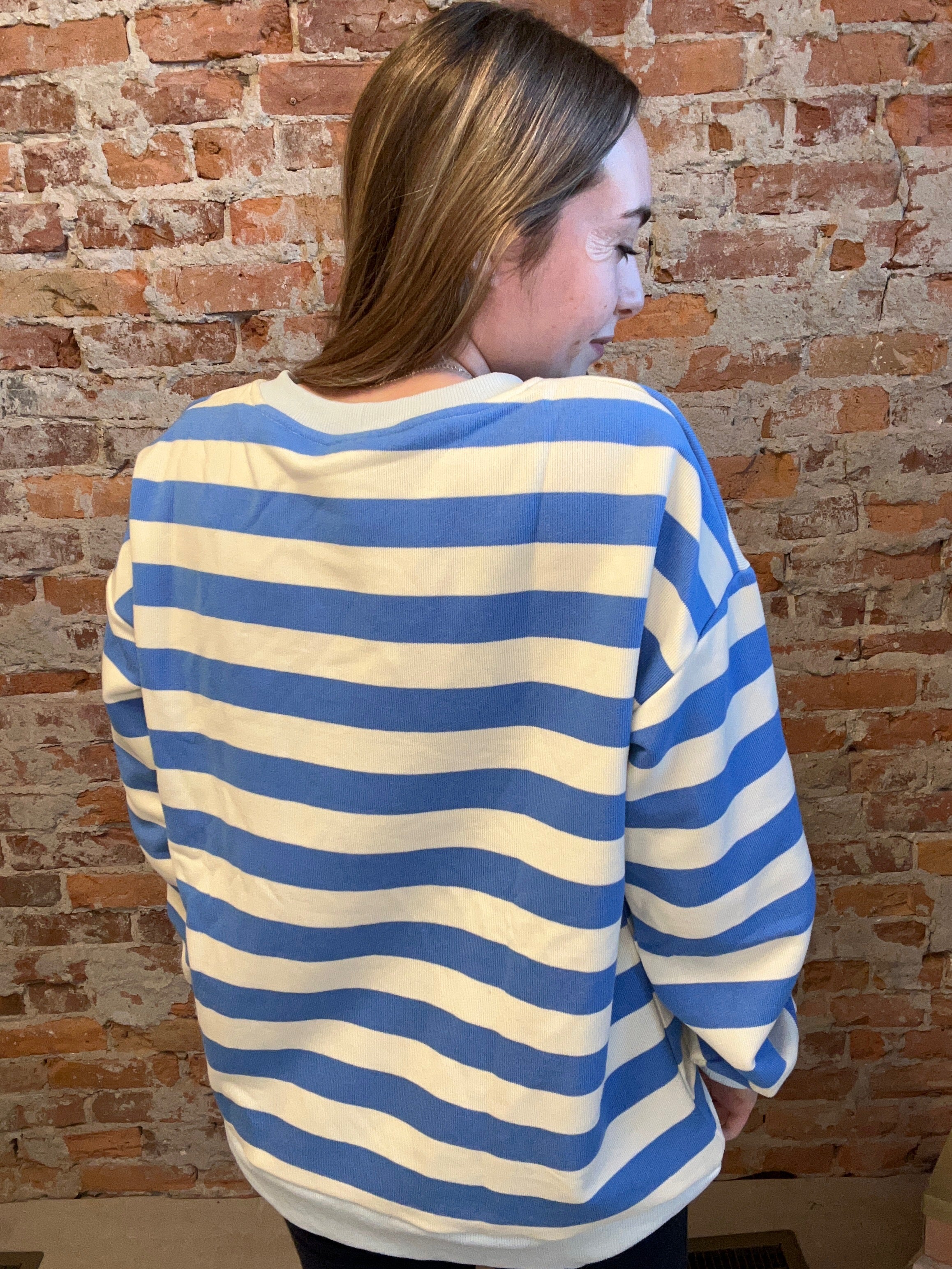 Melinda French Terry Sweatshirt-2 colors!-Sweatshirt-Hem & Thread-The Funky Zebra Ames, Women's Fashion Boutique in Ames, Iowa